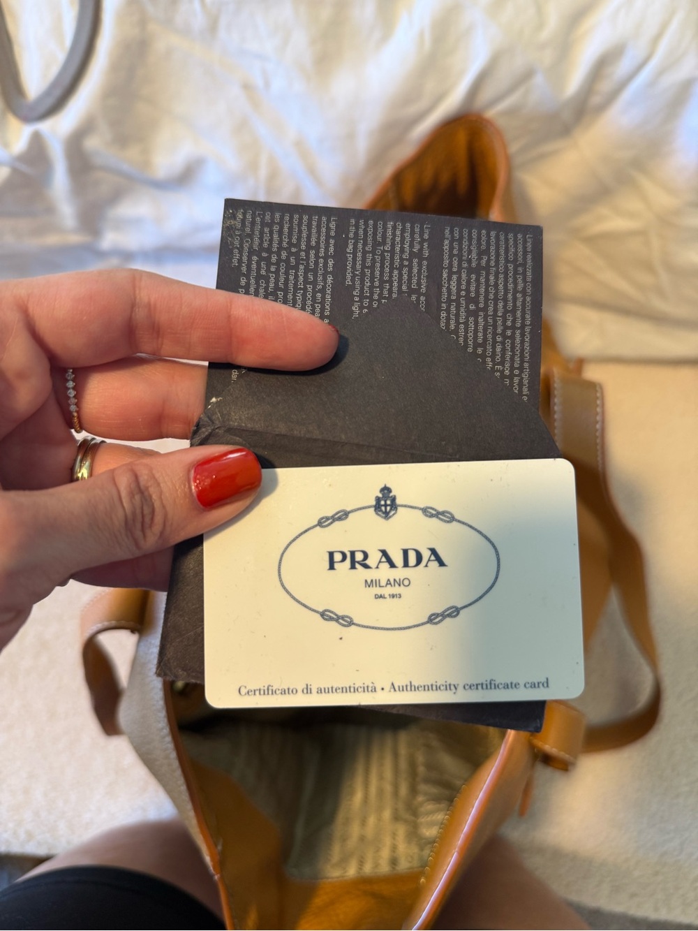 Vintage PRADA Leather Tote Bag - Picture 11 of 13